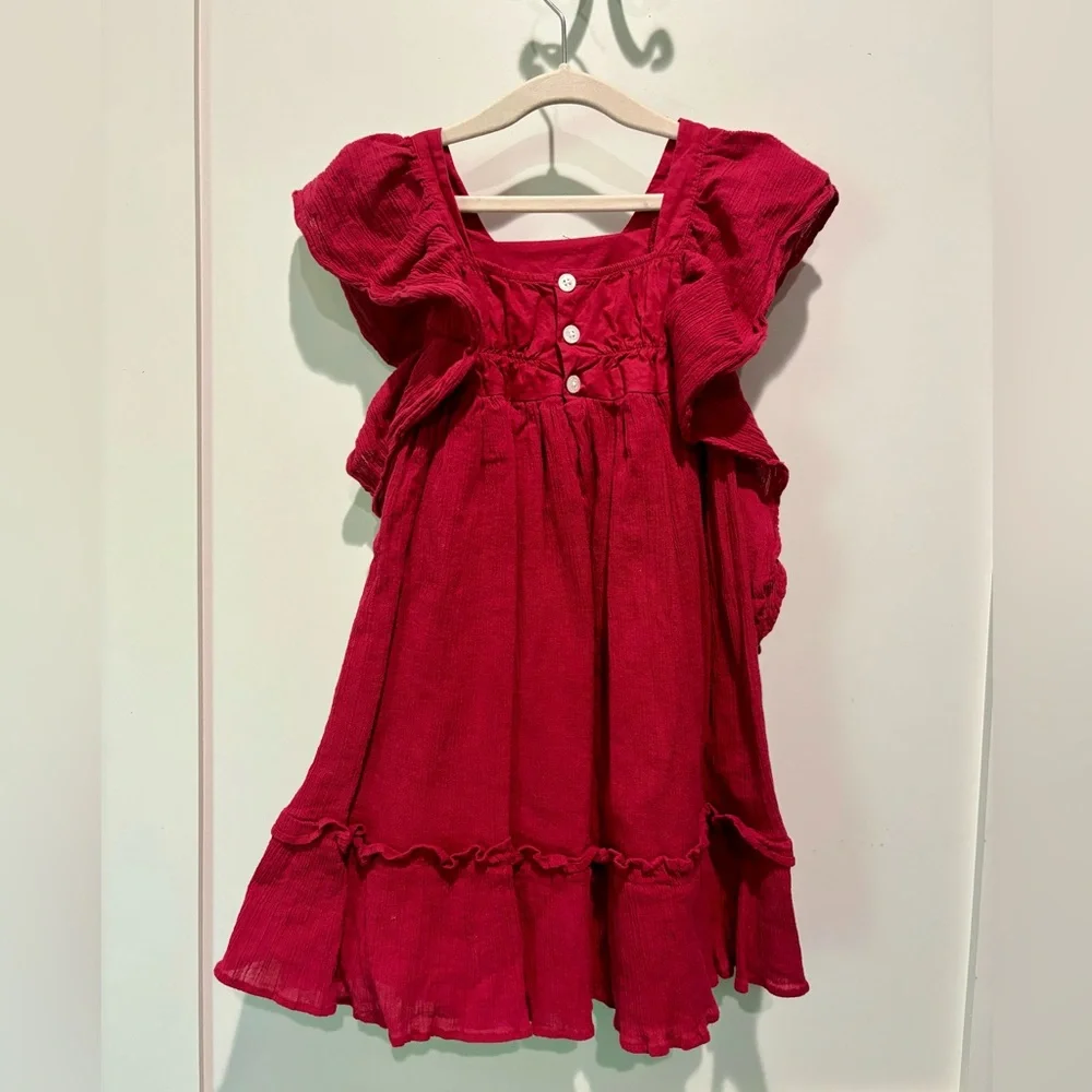 Well Dressed Wolf Red Ruffle Dress - Picture 2 of 4